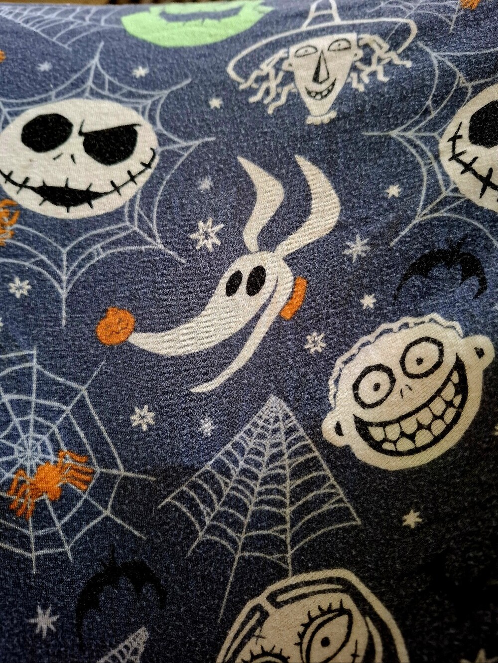 Rare Disneys Nightmare Before Christmas Crib Sheet With Matching Draw Sting Bag